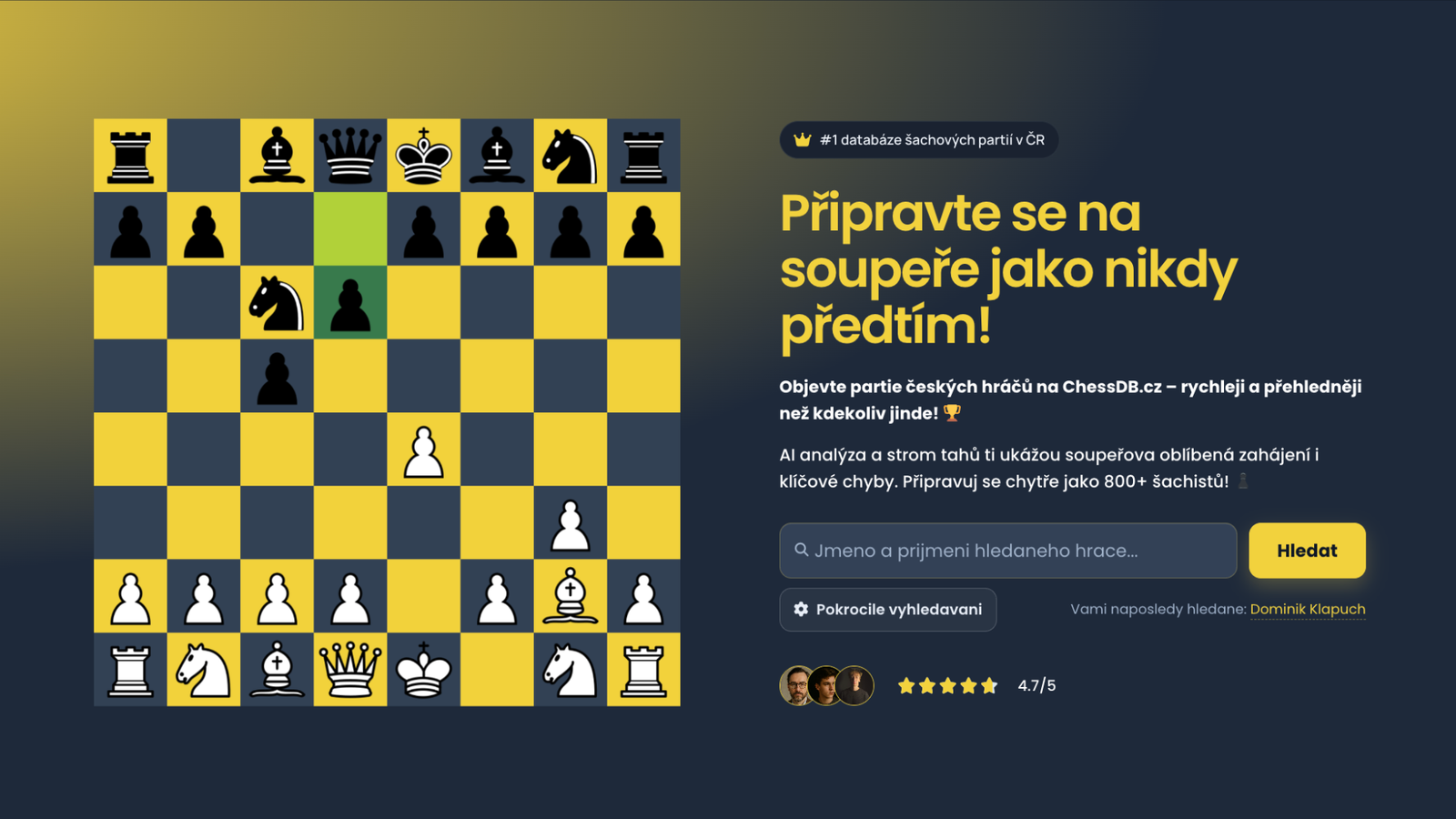 ChessDB.cz — databáze šachových partií