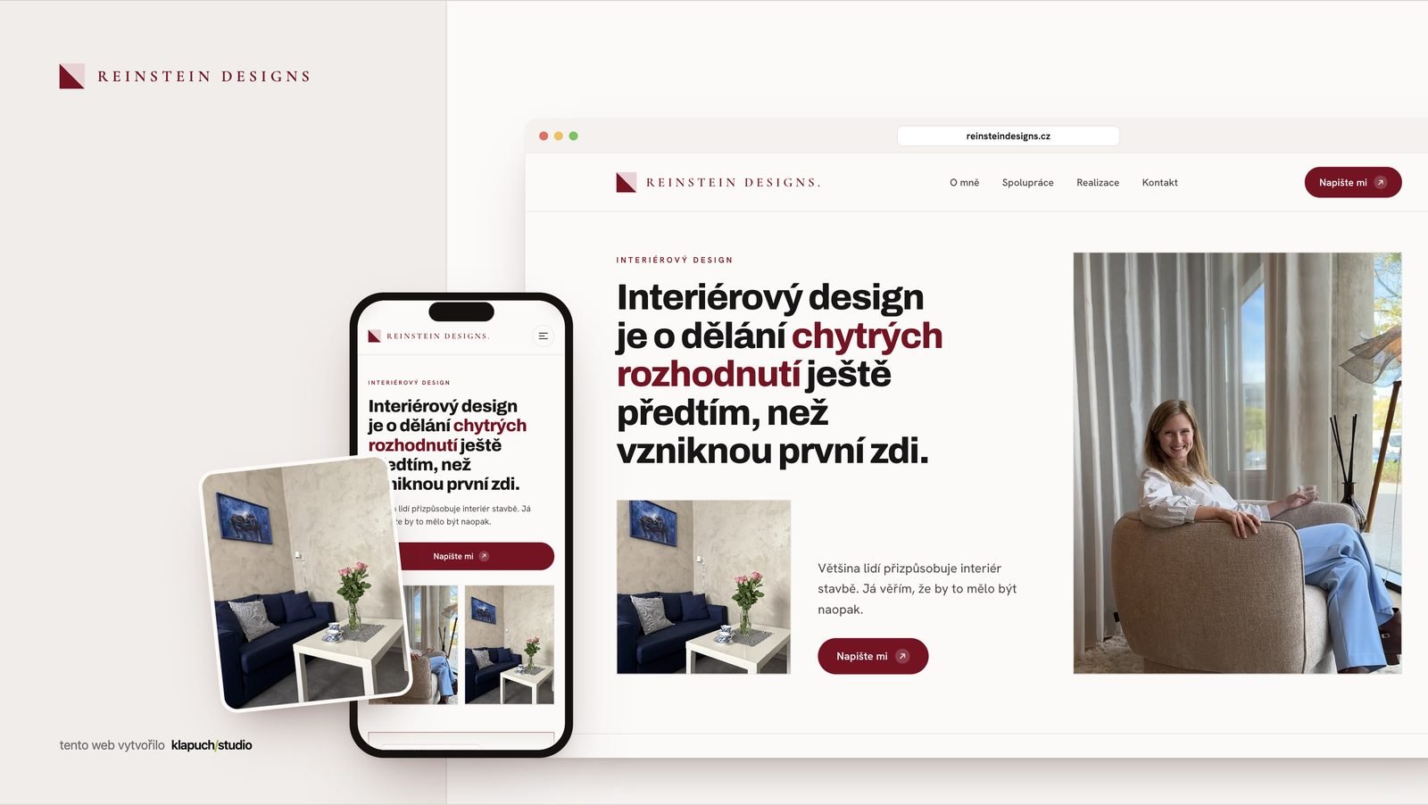 Reinstein Designs — web interiérové designérky