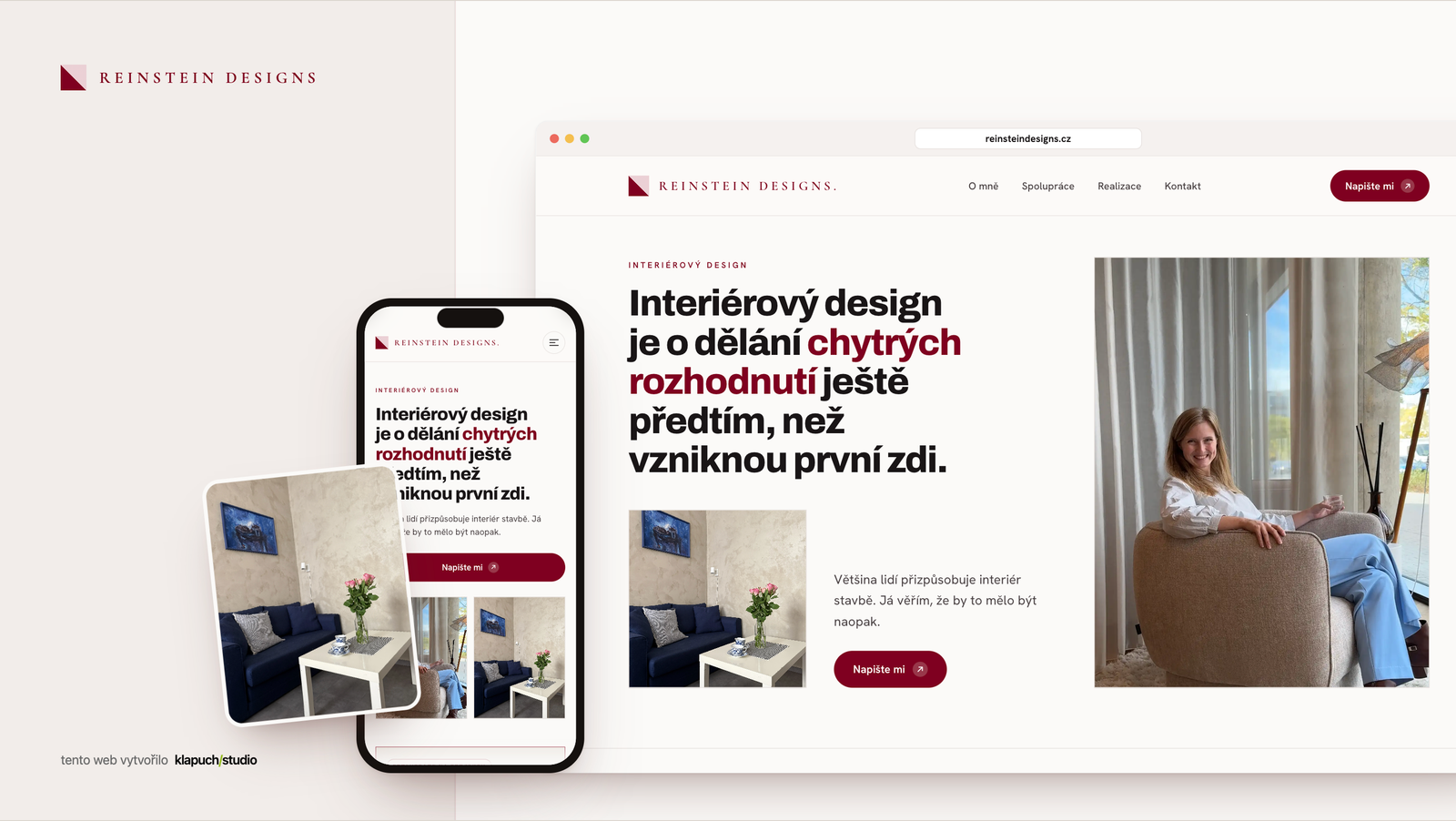Reinstein Designs — web interiérové designérky
